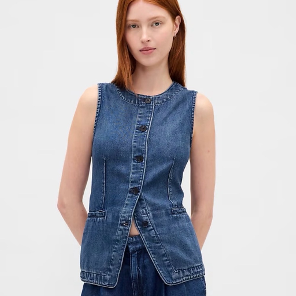 GAP Sleeveless Denim Top/Vest
